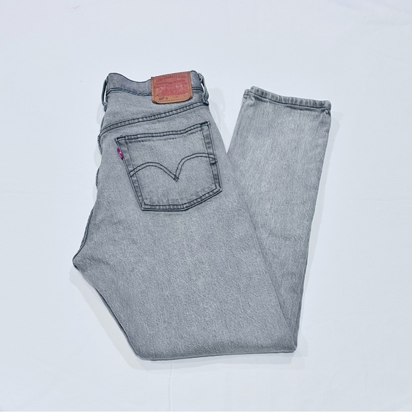 Levis 501S Premium Skinny Gray Washed Jeans - Picture 3 of 9